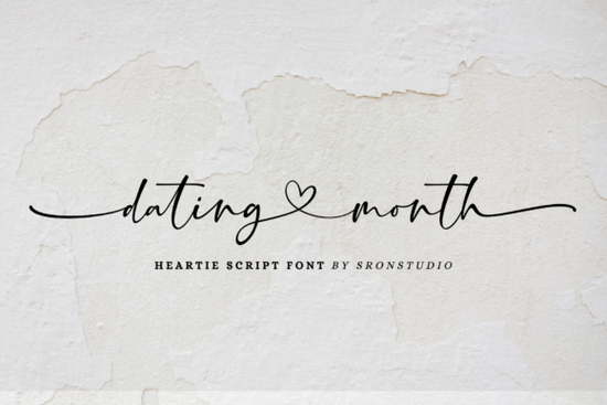 Dating Month Font